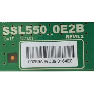 LED DRIVER PARA MONITOR CISCO TELEPRESENCE / NUMERO DE PARTE 00259A / SSL550_0E2B / WD390184E0 / PANEL LTI550HN07 / MODELO MX300 G8